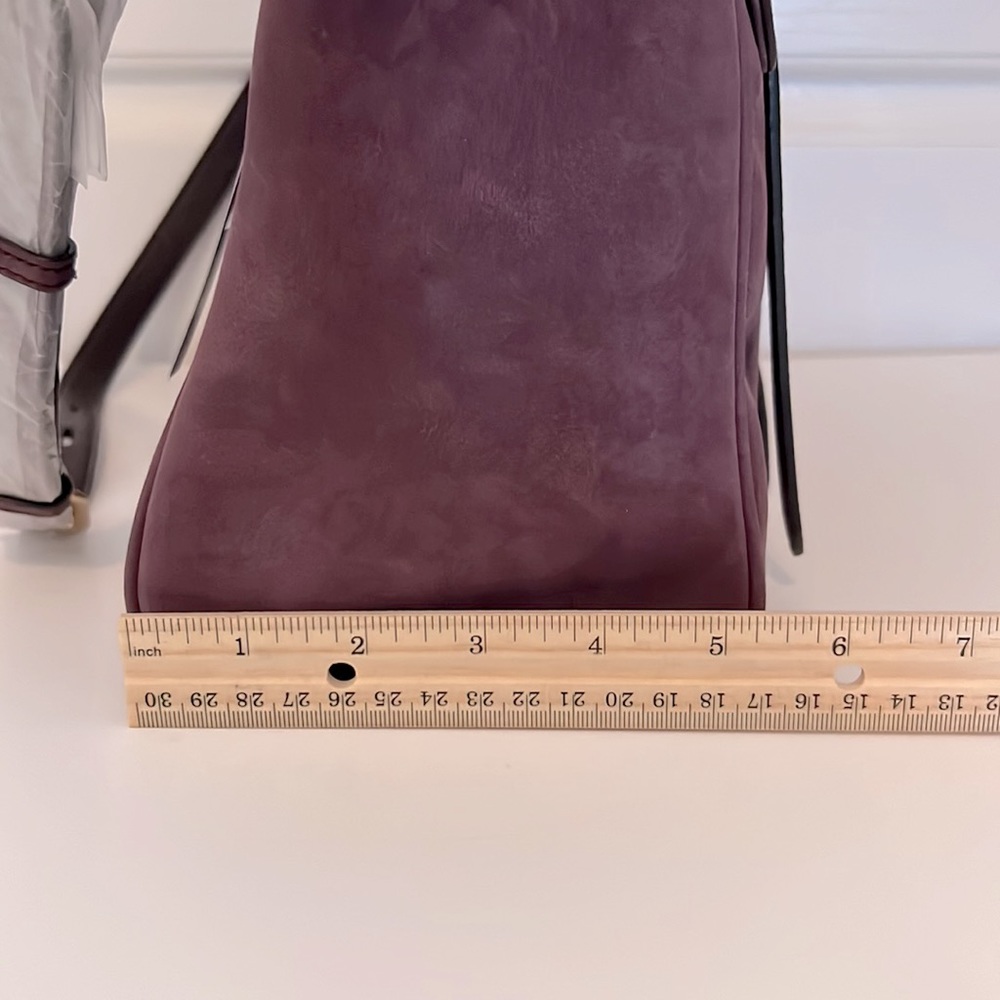 Rebecca Minkoff Jules Satchel in Aubergine Suede - Picture 7 of 13